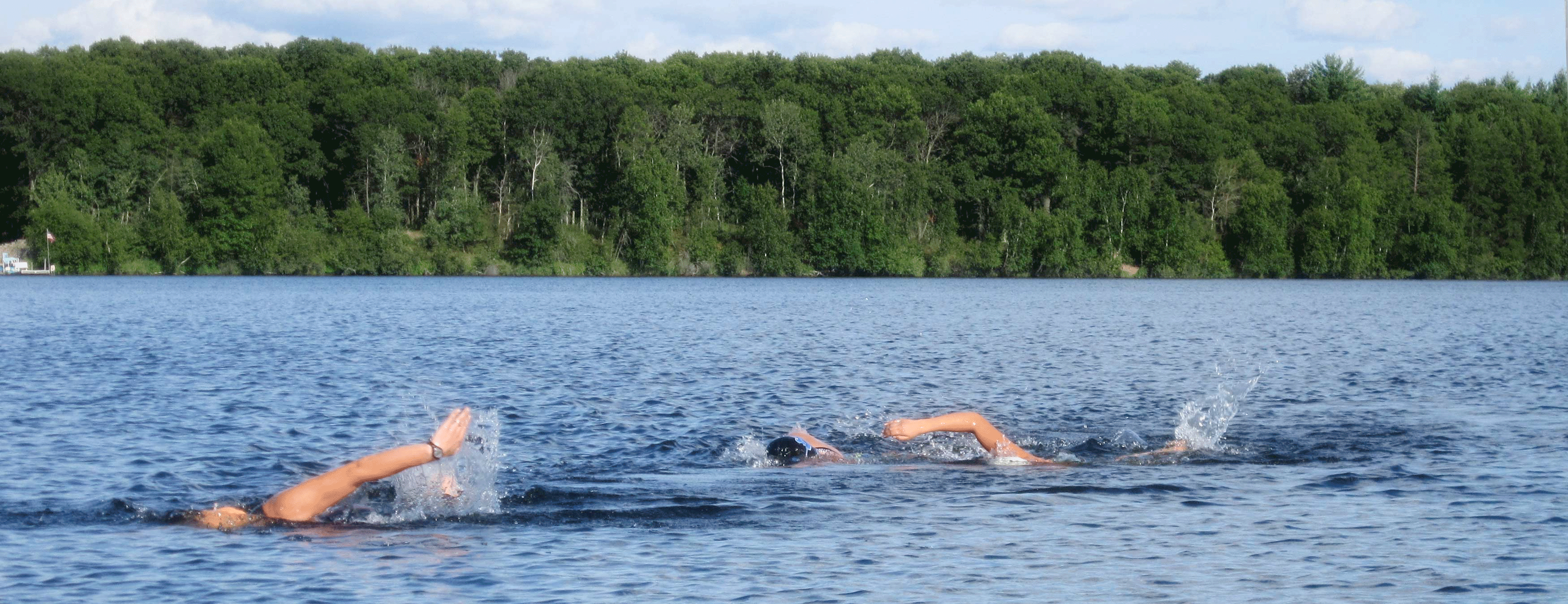 Swim Lake Margaret like these athletes